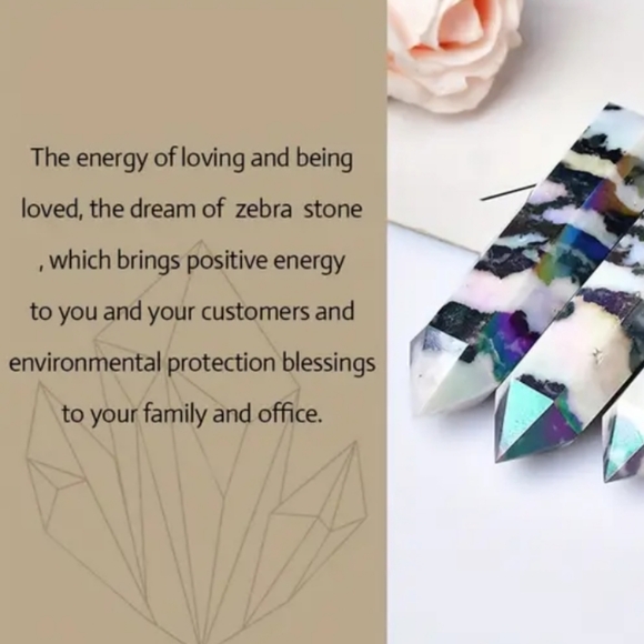 Natural Aura zebra Stone - Picture 2 of 6